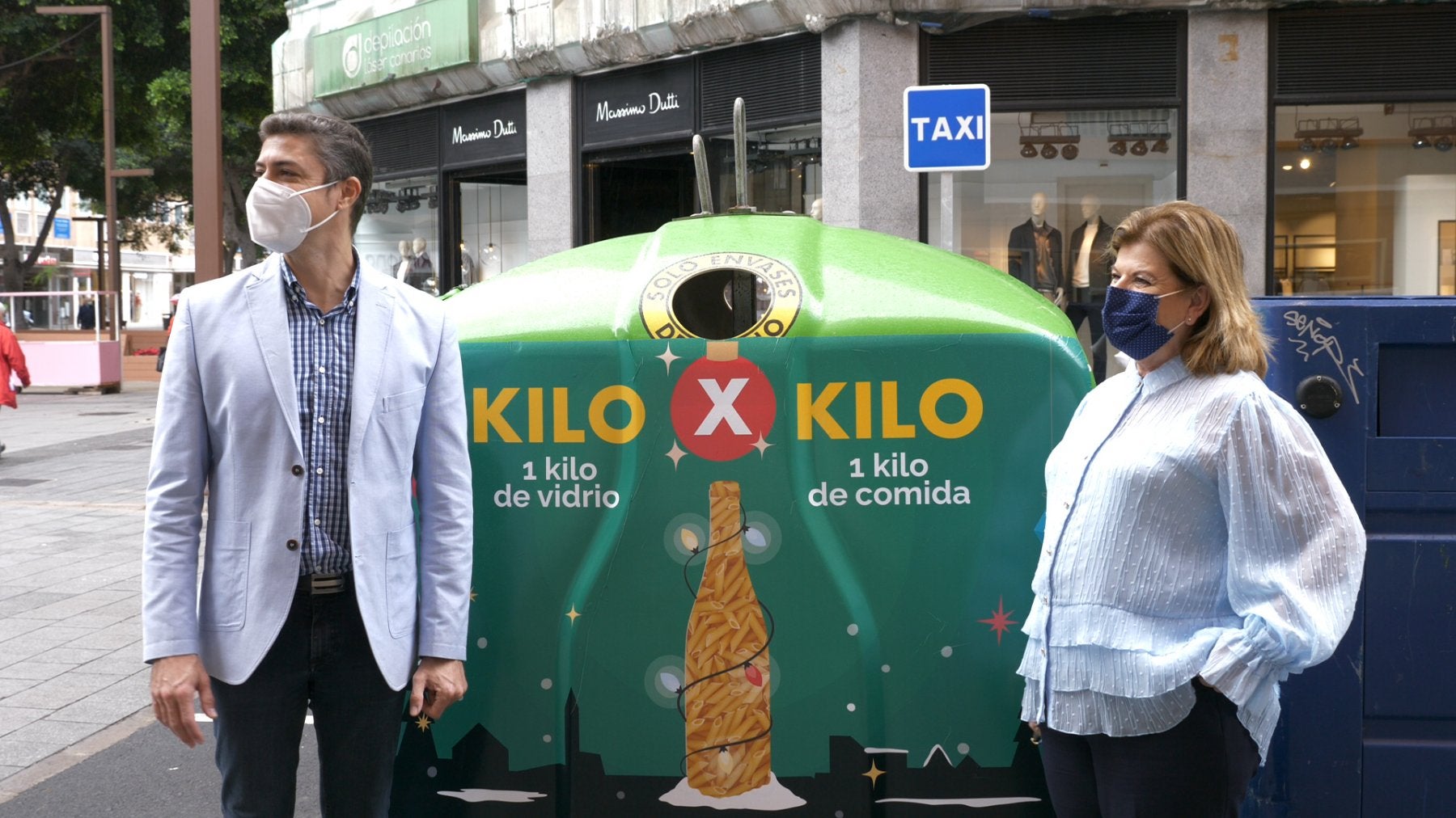 Kilos de vidrio por kilos de comida con Ecovidrio y el Ayuntamiento