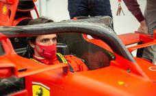 Primer día de Carlos Sainz como piloto de Ferrari