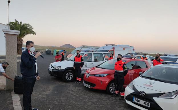 Luz azul en vehículos de Protección Civil
