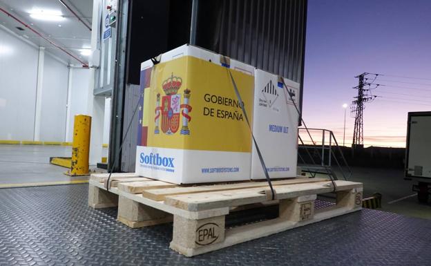 Las primeras vacunas llegan a Guadalajara tras pasar la noche en Lerma