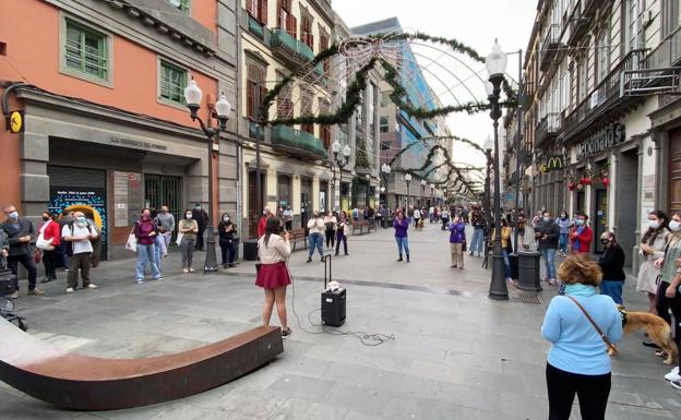 Protesta contra los crímenes machistas