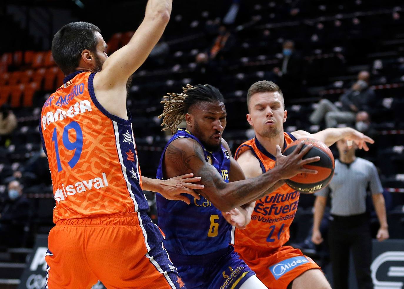 Golpe de realidad para el Gran Canaria en Valencia (101-85)