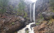 Cascadas que llena la presa de Soria desde la Niñas