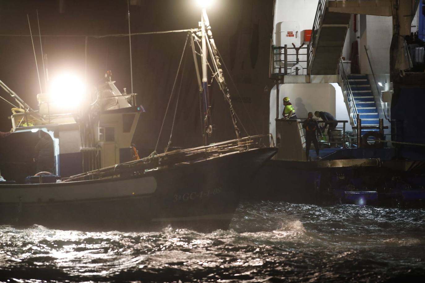 El rescate del Bentago Express, en imágenes