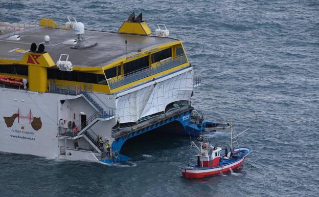 Directo Dos Remolcadores Mas Intentan Desencallar El Buque En Agaete Canarias7