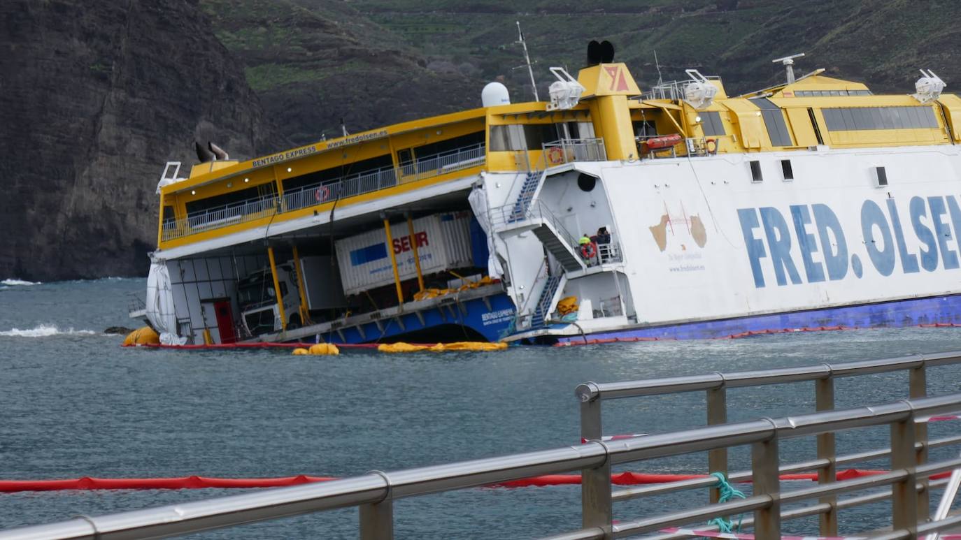 Imágenes del operativo este lunes en Agaete