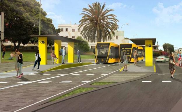 Comienzan las obras del tramo de MetroGuagua comprendido entre Juan XXIII y Emilio Ley