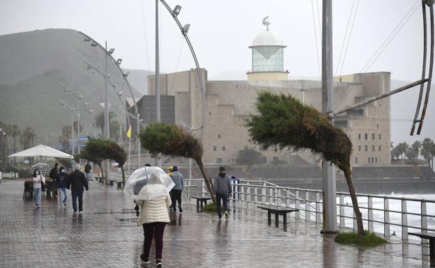 San Mateo tirita a 1,3 grados y la lluvia sigue empapando las medianías