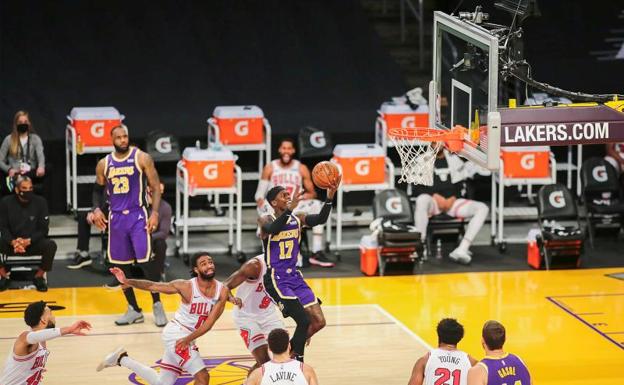 Partido de Los Angeles Lakers esta madrugada /EP