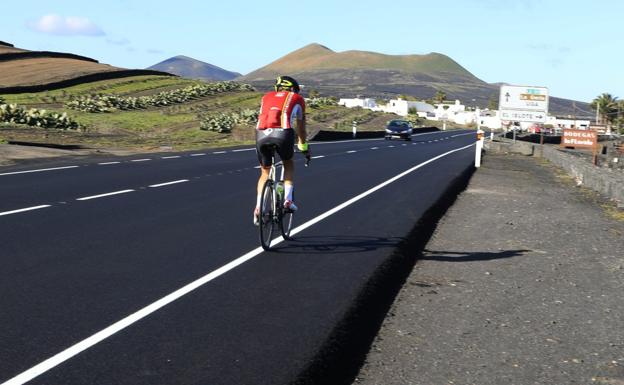 Peligro en La Geria para los ciclistas
