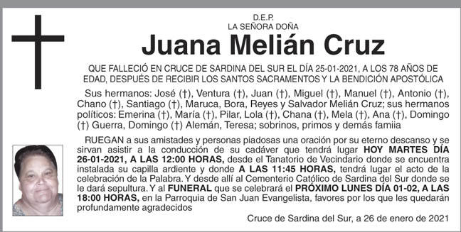 Juana Melián Cruz