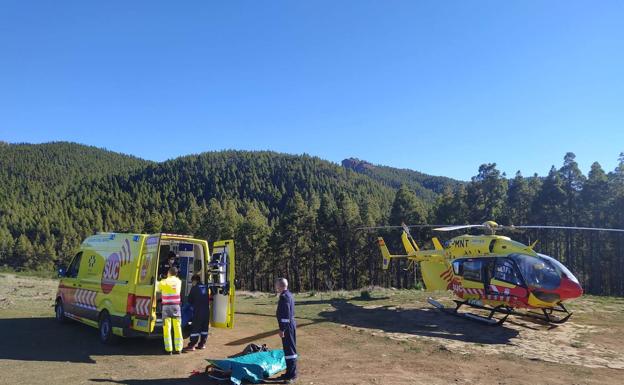 Grave un escalador al caer desde varios metros de altura en Ayacata