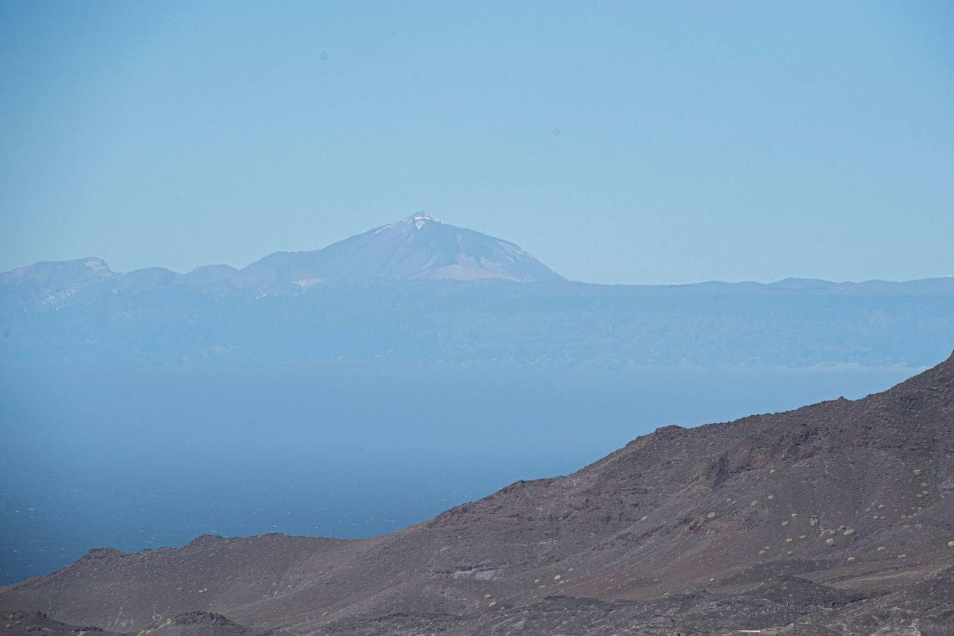 El Teide visto desde Gran Canaria en todo su esplendor