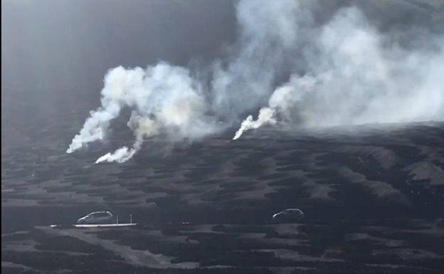 La Geria en 'erupción', por la quema del rastojo