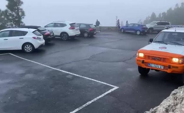 Graniza en la cumbre de Gran Canaria