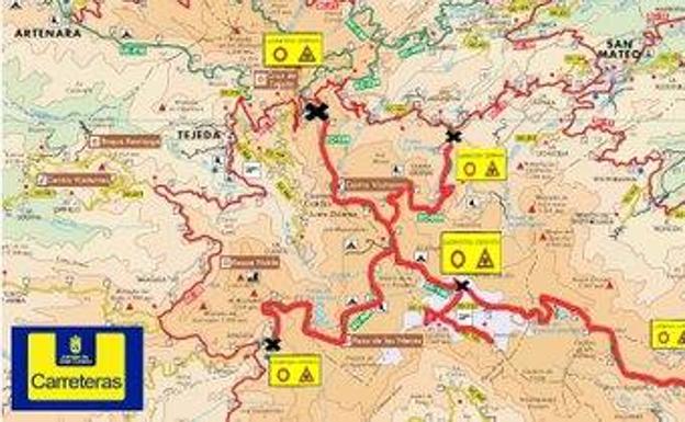 Varios cortes de carreteras para evitar el colapso en la cumbre