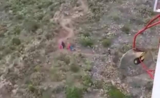 Rescatan a una senderista de 66 años en Tenerife