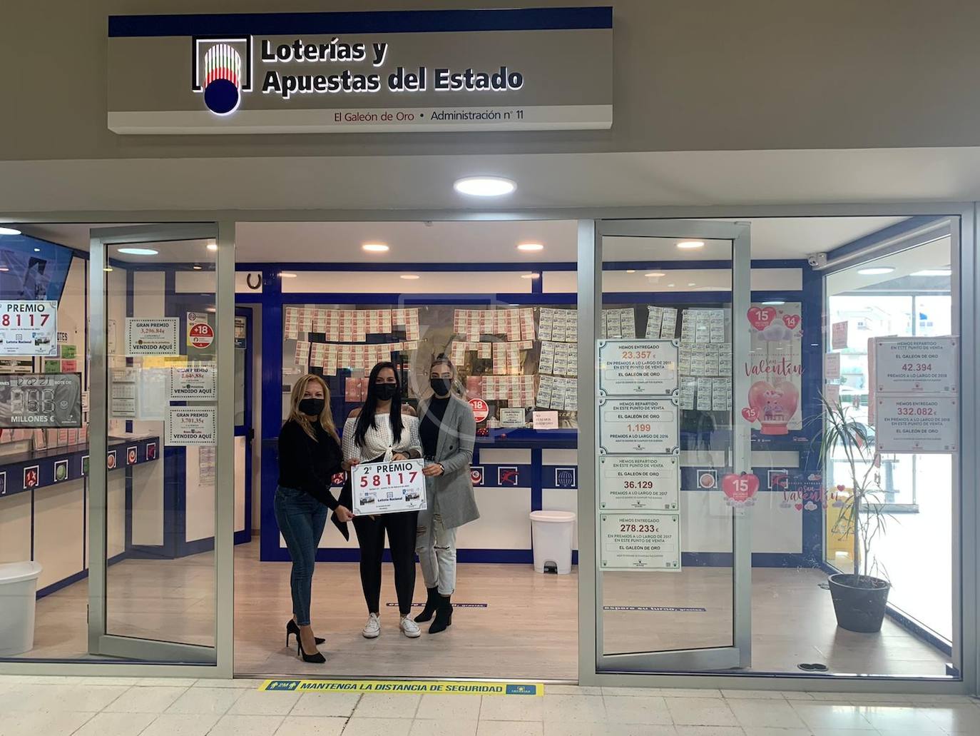 Cae el segundo premio de la Lotería Nacional en Telde y Siete Palmas