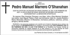 Pedro Manuel Marrero O´Shanahan