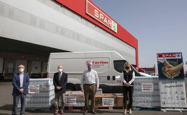 SPAR Gran Canaria dona dos toneladas a Cáritas Diocesana