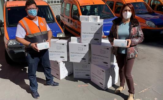 El Consistorio ha entregado ya 12.500 mascarillas a personas vulnerables./C7