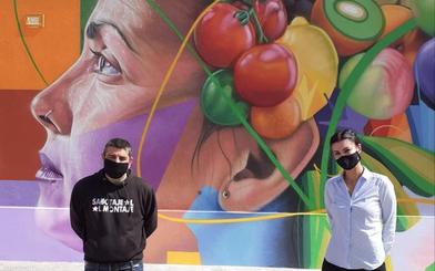 Sabotaje al Montaje firma el mural del mercado de Morro Jable