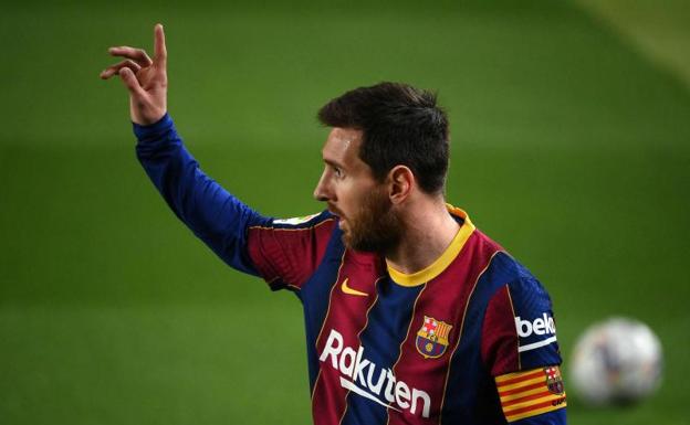 Leo Messi, contra el Sevilla. 