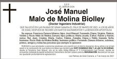 José Manuel Malo de Molina Biolley