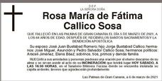 Rosa María de Fátima Callico Sosa