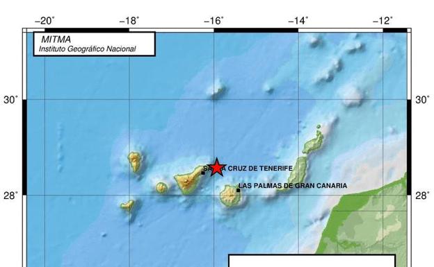 Seísmo de 2,3 grados frente a la costa de Anaga