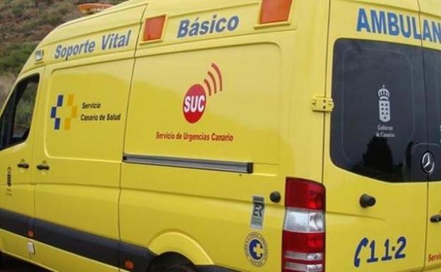 Un motorista herido al chocar con un turismo en Agüimes