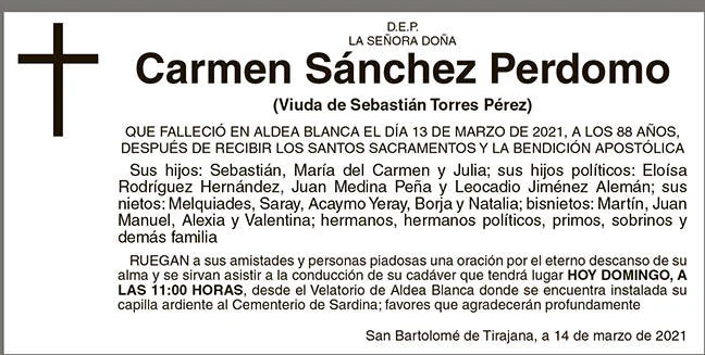 Carmen Sánchez Perdomo