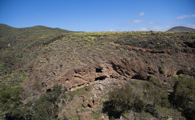 El Cabildo negocia la compra del terreno donde están las cuevas del Palomar