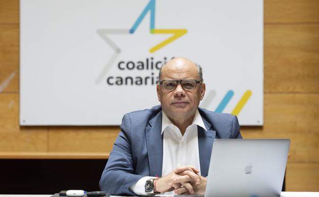 El portavoz parlamentario de Coalición Canaria, José Miguel Barragán. 
