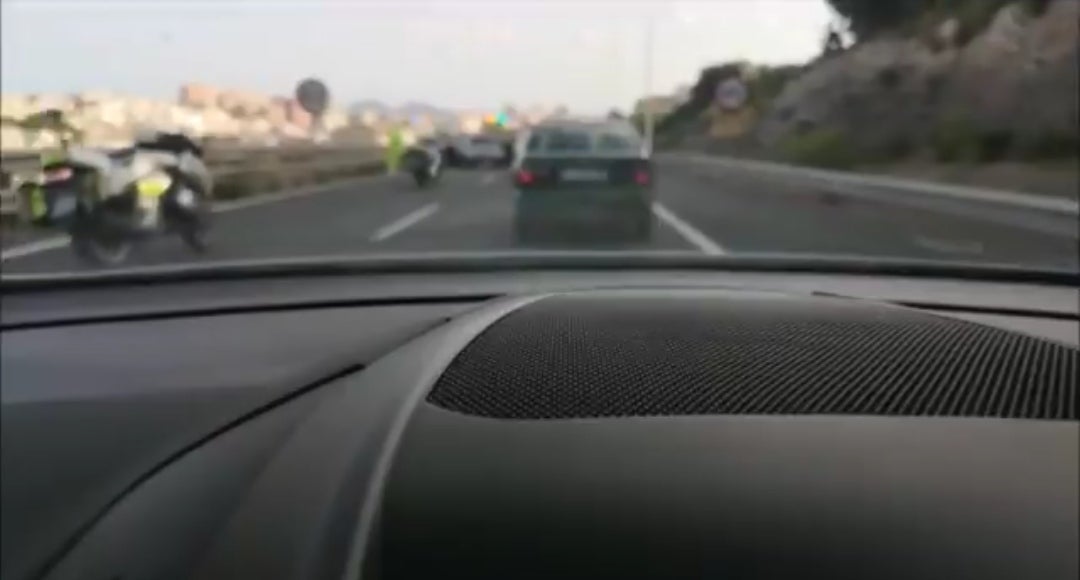 Retenciones por un accidente en La Paterna