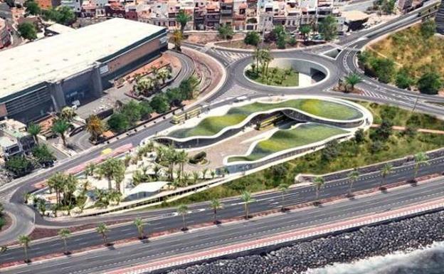 Arrancan las obras de la estación de la MetroGuagua en Hoya de la Plata