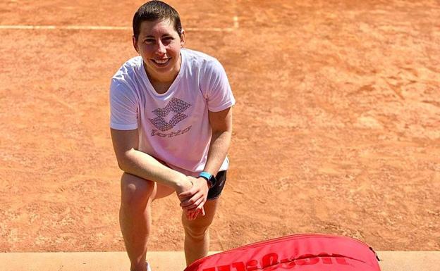 Carla Suárez, «muy animada por estar entrenando de nuevo»