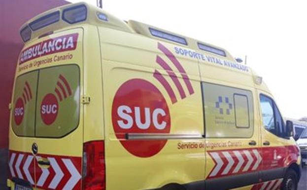 Dos personas heridas tras el choque de dos motos en La Laguna