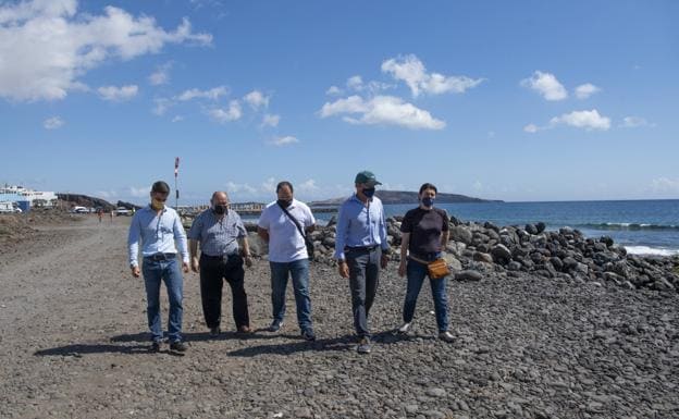 Una inversión de 651.000 euros extenderá el paseo costero de El Burrero hacia el sur