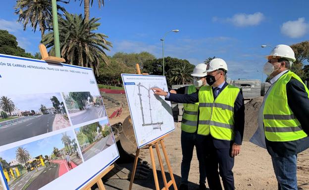 La MetroGuagua avanza en el tramo de Juan XXIII, Paseo Madrid y Emilio Ley