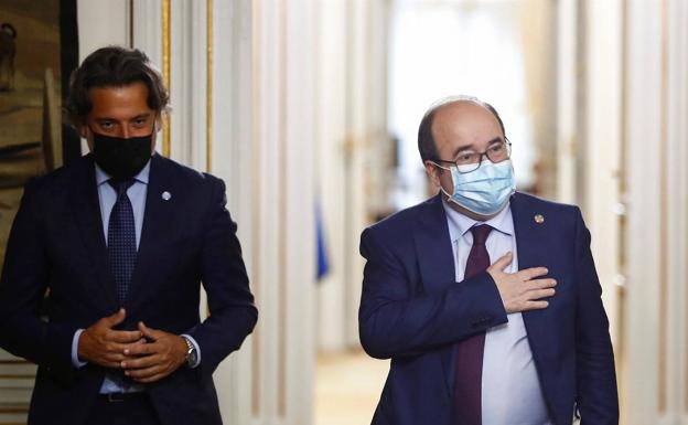 Matos traslada a Iceta necesidad de mayor peso regiones en proyecto europeo