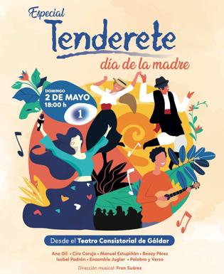 El Teatro Consistorial de Gáldar acoge el primer programa de Tenderete tras la pandemia