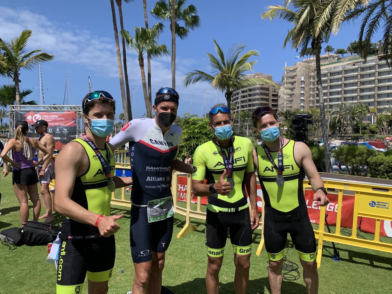 Frodeno y Nicola Spirig, campeones del Anfi Challenge Mogán Gran Canaria