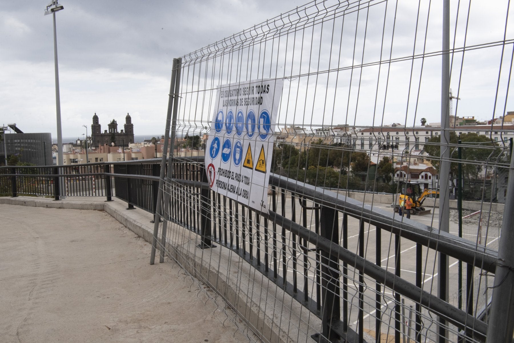 Comienzan las obras de reparación del parque urbano del risco de San Nicolás