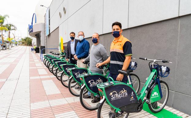 La bici eléctrica llega a La Ballena y se proyecta ya sobre Las Rehoyas e Infecar