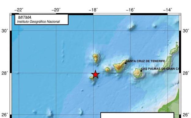 Seísmo de 2,2 grados en Valverde