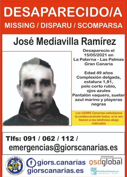 Aparece José Mediavilla tras tres días desaparecido