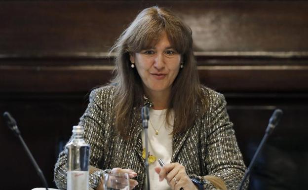 La presidenta de la cámara catalana, Laura Borràs. 