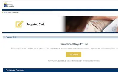 El Registro Civil implanta la cita previa por internet para realizar trámites