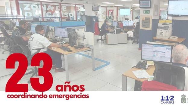 Cerca de 10 millones de personas han sido atendidas por el 1-1-2 Canarias en sus 23 años de vida